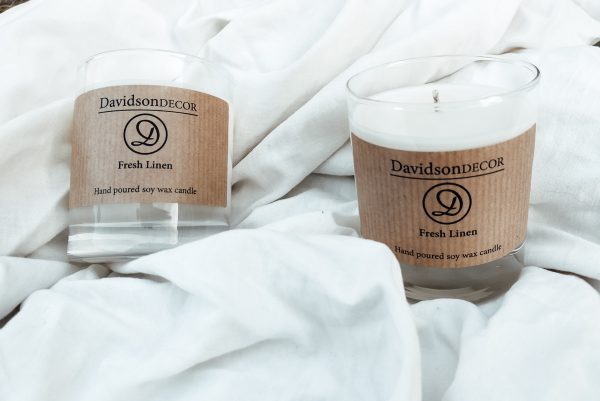 Fresh Linen Hand Poured Soy Wax Candle