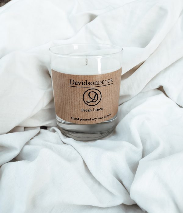Fresh Linen Hand Poured Soy Wax Candle